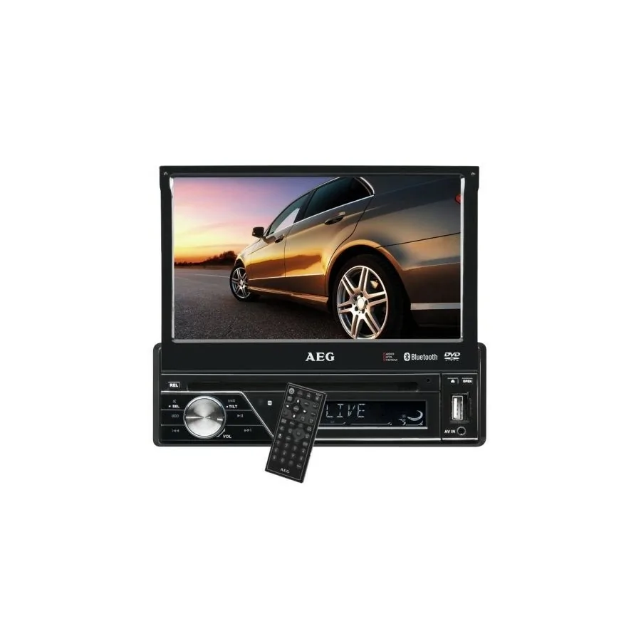 AEG AR 4026 DVD Bluetooth Negro receptor multimedia para coche