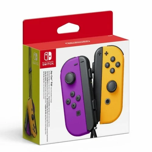 Mando Nintendo Switch Joy-Con Morado/Naranja Neon
