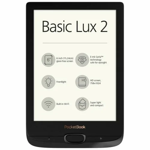 Lector de Libros Electrónicos - PocketBook Lux 5 Black, 6, 8GB