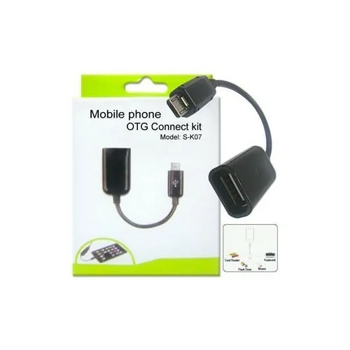 Cable OTG Adaptador USB para móviles / Negro