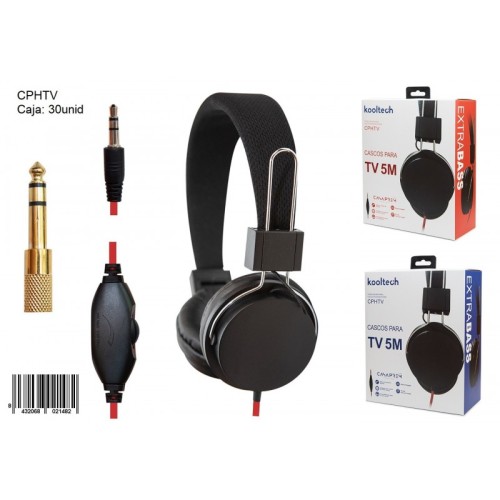 Auriculares Kooltech CPHTV 5MTS Colores