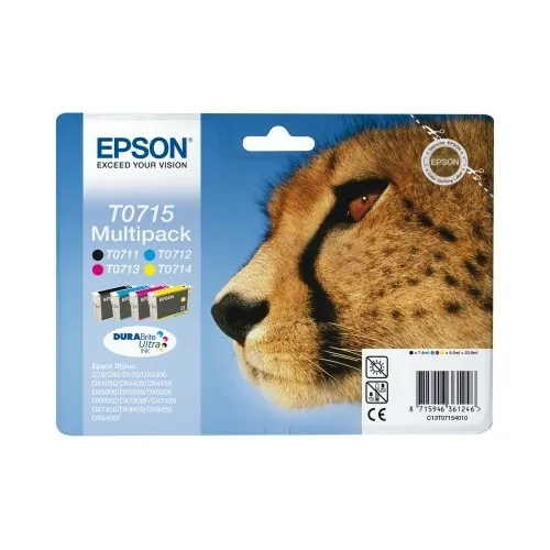 Epson Cheetah Multipack T0715 4 colores (etiqueta RF)