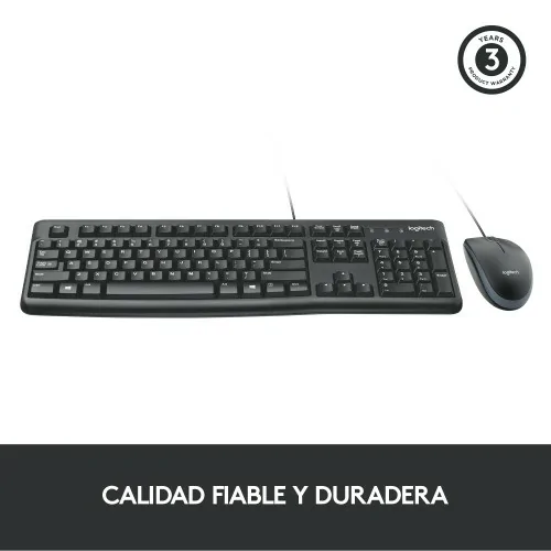 Logitech Desktop MK120 teclado USB QWERTY Español Negro