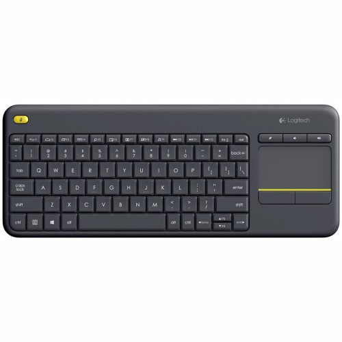 Logitech Wireless Touch Keyboard K400 Plus teclado RF inalámbrico QWERTY Español Negro