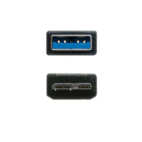 Nanocable CABLE USB 3.0, TIPO A/M-MICRO B/M, NEGRO, 1.0 M