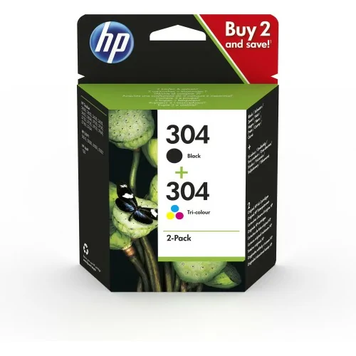 HP Paquete de 2 cartuchos de tinta Original 304 negro/tricolor