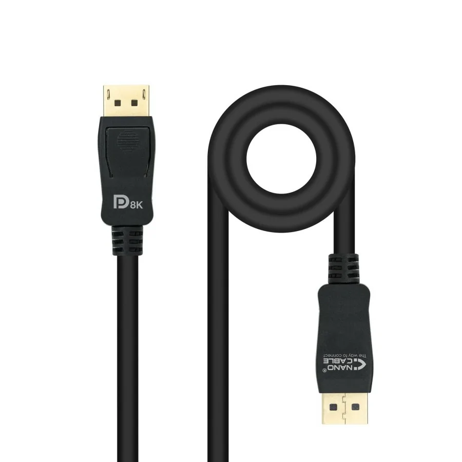 Nanocable 10.15.2502 cable DisplayPort 2 m Negro
