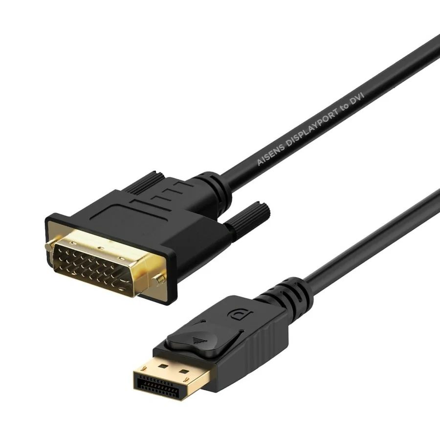 AISENS Cable conversor DisplayPort a DVI, DP/M - DVI/M, Negro