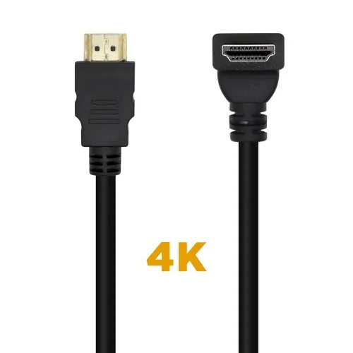 AISENS Cable HDMI V2.0 Acodado Premium Alta Velocidad / HEC