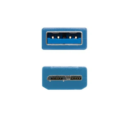 Nanocable CABLE USB 3.0, TIPO A/M-MICRO B/M, AZUL, 1.0 M