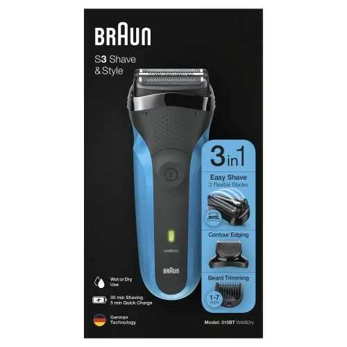 Braun Series 3 310BT Máquina de afeitar de láminas Recortadora