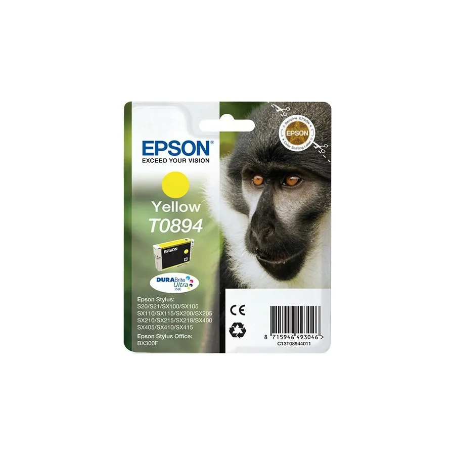 Epson Monkey Cartucho T0894 amarillo