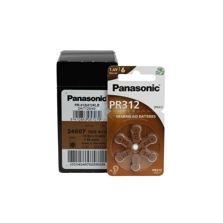 Pila Panasonic Audifono Pr-312
