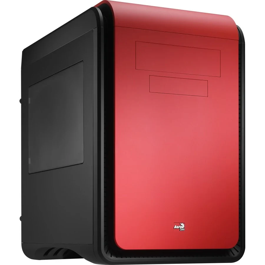 Aerocool DS Window Cubo Negro, Rojo