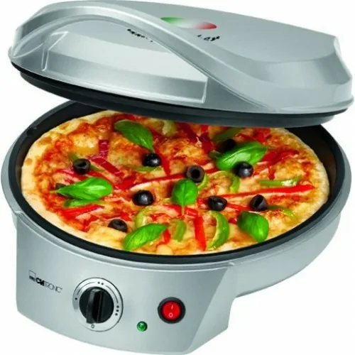 Pizzera Clatronic PM 3622, termostato, antiadherente y 1800w