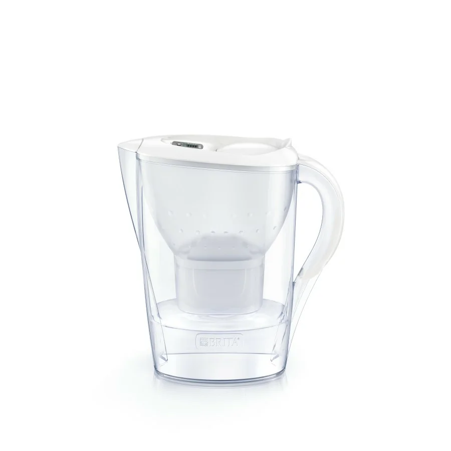 Brita Jarras de filtrado - Jarra con filtro de agua Marella Cool Memo,  capacidad 2400 ml, blanco 1039270