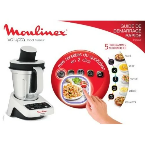 Moulinex HF404113 robot de cocina 1000 W 3 L Gris, Blanco