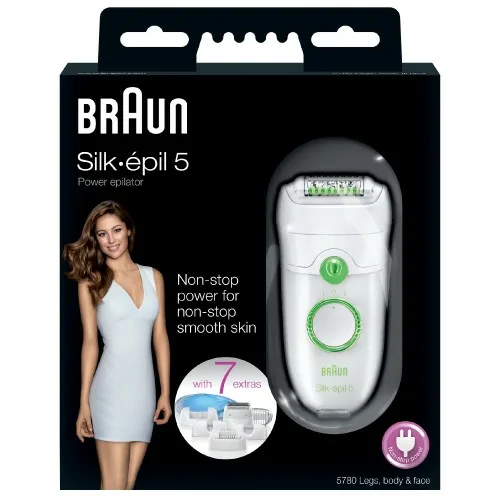 Braun Silk-epil 5 5780 40 pinzas Verde, Blanco