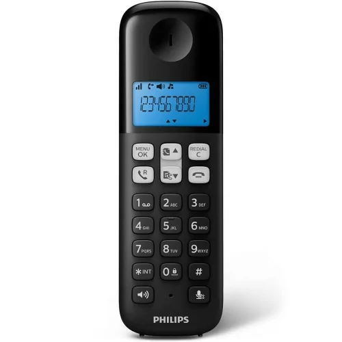 Philips D1611B 34 teléfono Teléfono DECT Identificador de llamadas Negro