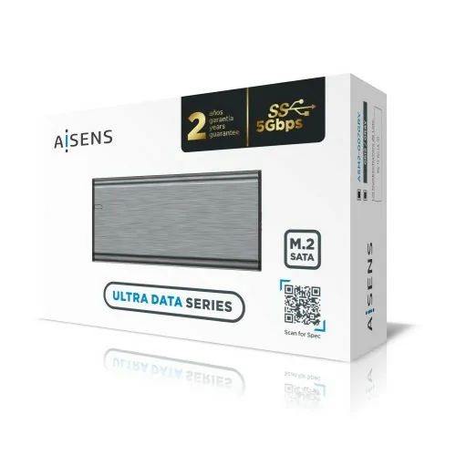 AISENS Caja Externa M.2 (NGFF) ASM2-007GRY SATA A USB3.1 Gen1