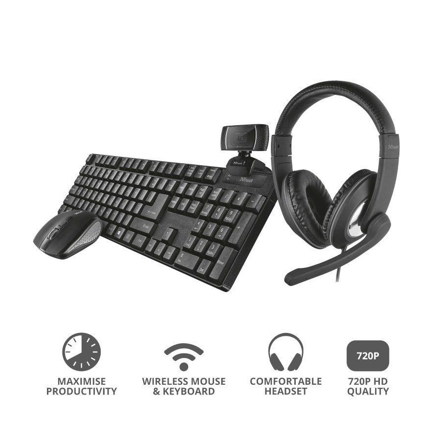 Combo de teclado y mouse con cable para juegos con alfombrilla de mouse y  auriculares, juego de juegos 4 en 1 100% tamaño completo LED RGB con luz  LED