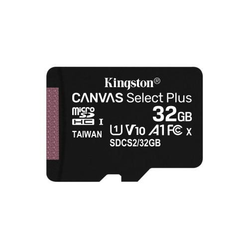 Kingston Technology Canvas Select Plus 32 GB MicroSDHC UHS-I