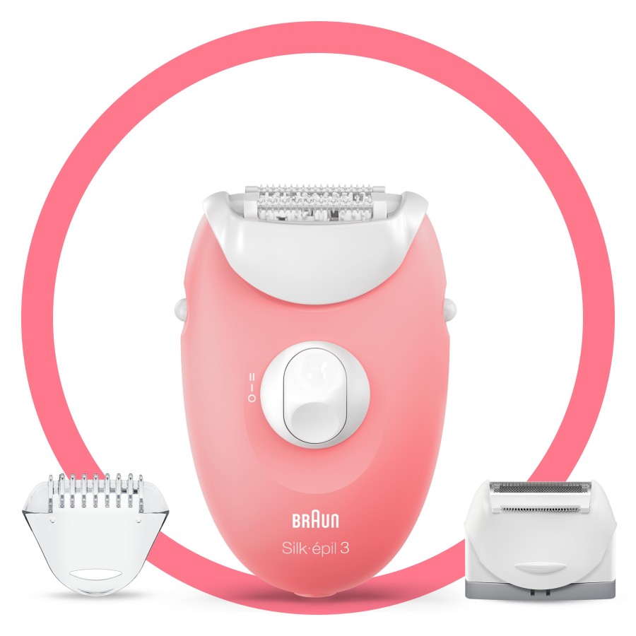 Braun Silk-épil 3 -277 20 pinzas Blanco, Rosa