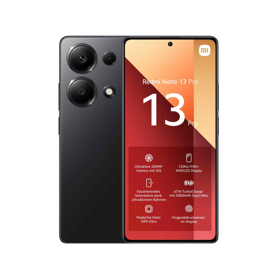 MOVIL XIAOMI REDMI NOTE 13 PRO 6.67" 8GB 256GB BLACK