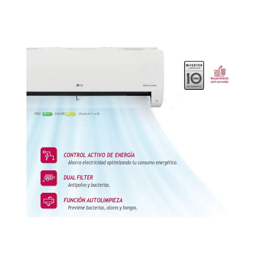 AIRE ACONDICIONADO LG L12EG 12000BTU