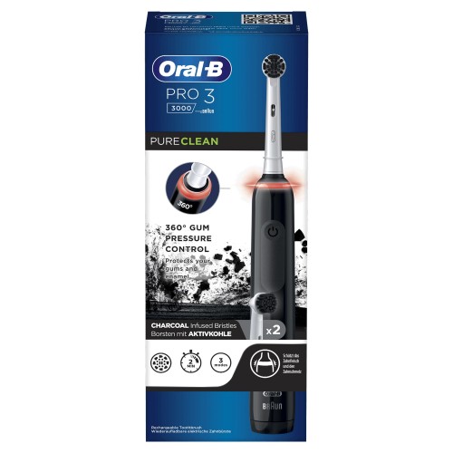 Oral-B PRO 3 3000 Adulto Cepillo dental oscilante Negro, Blanco