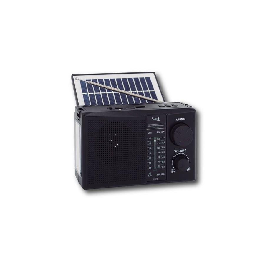 RADIO SAMI RS-11822 PANEL SOLAR 3 BANDAS BT USB