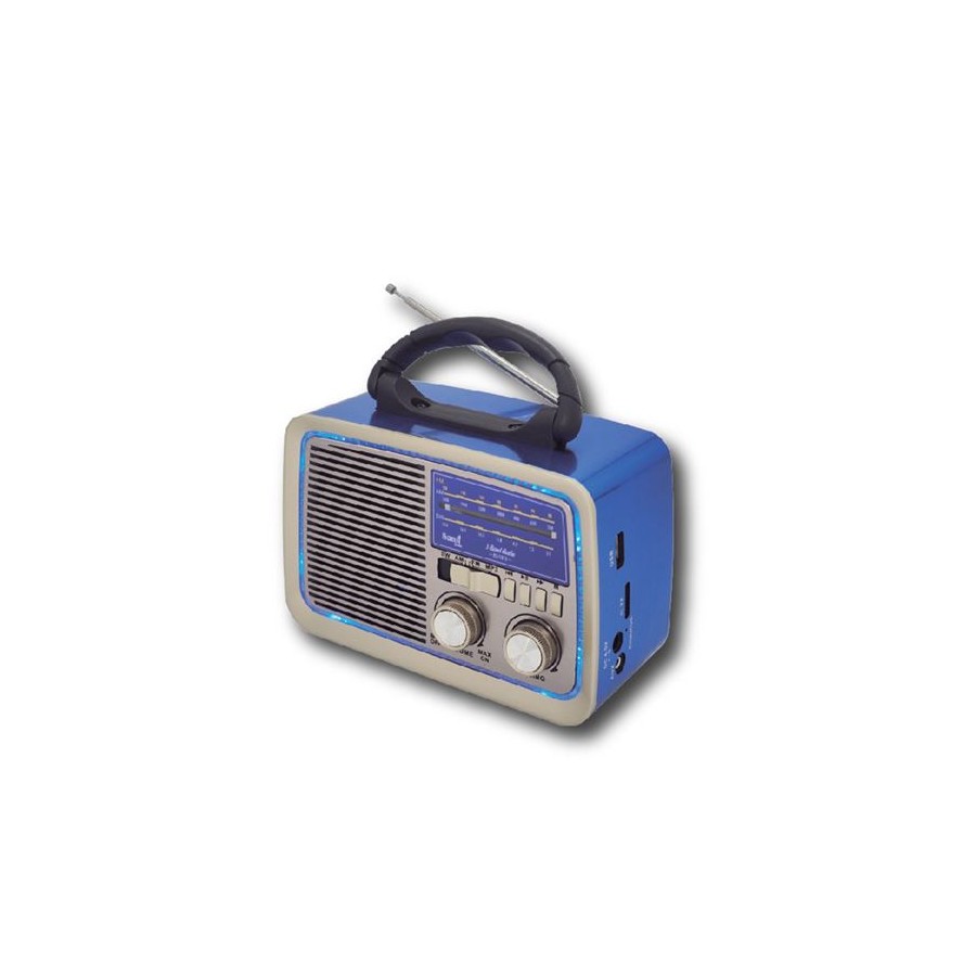 RADIO SAMI RS-11813 BT AUX RECARGABLE AZUL