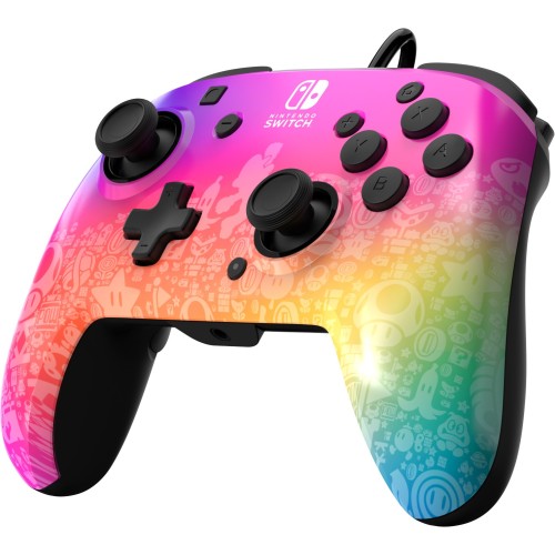 PDP Mando con cable REMATCH Star Spectrum Para Nintendo Switch y Nintendo Switch - modelo OLED