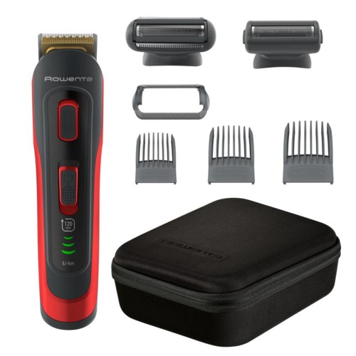 Rowenta TN9400F4 cortadora de pelo y maquinilla Negro, Rojo 3 Ión de litio