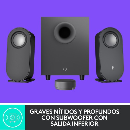 Logitech 980-001348 conjunto de altavoces 40 W Universal Grafito 2.1 canales 10 W Bluetooth Logitech 980-001348 conjunto de altavoces 40 W Universal Grafito 2.1 canales 10 W Bluetooth