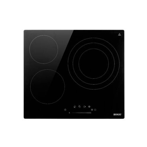 Sogo BIH-SS-24010 hobs Negro Integrado 60 cm Cerámico 3 zona(s)
