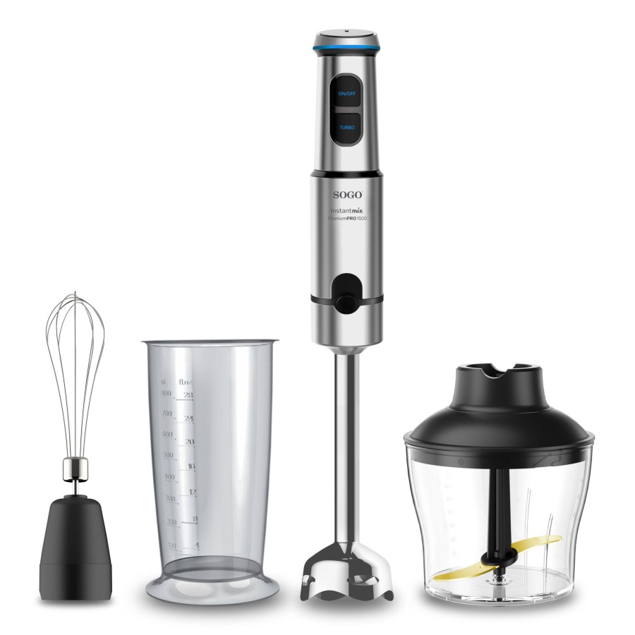 Sogo BAT-SS-14490 licuadora 0,8 L Batidora de inmersión 1500 W Acero inoxidable