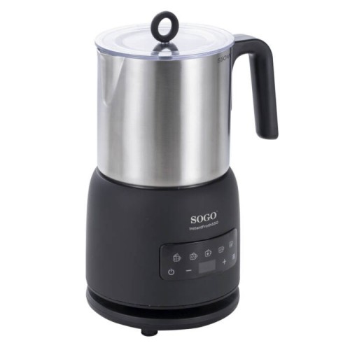 Sogo KET-SS-7720 espumador o calentador de leche Automático Negro, Acero inoxidable