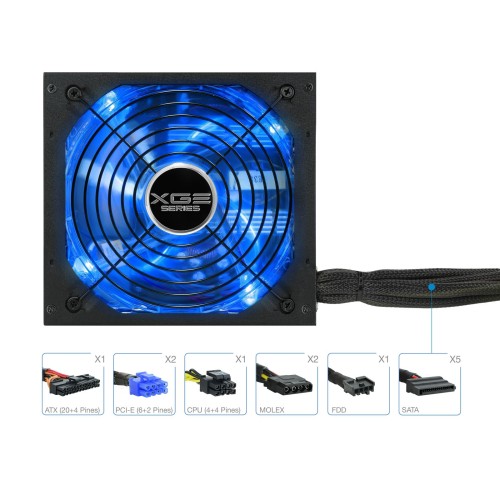 TooQ TQXGEII-525SAP unidad de fuente de alimentación 525 W 20+4 pin ATX ATX Negro TooQ TQXGEII-525SAP unidad de fuente de alimentación 525 W 20+4 pin ATX ATX Negro
