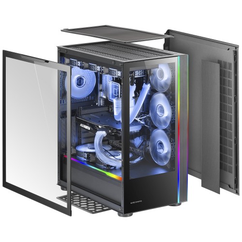 Mars Gaming MC-ULT, Caja Gaming Custom XXL E-ATX, Doble Cristal Templado 90º Sin Marco + Puerta Lateral, Soporte Completo Mars Gaming MC-ULT, Caja Gaming Custom XXL E-ATX, Doble Cristal Templado 90º Sin Marco + Puerta Lateral, Soporte Completo