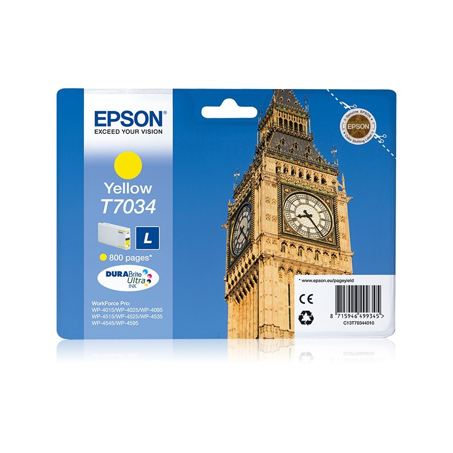 Epson Big Ben Cartucho T70344010 amarillo L