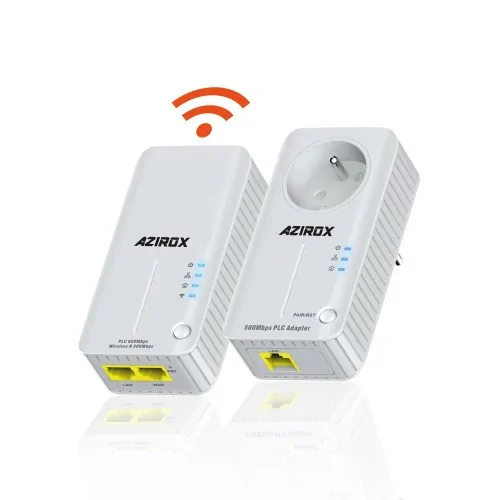 Kit PLC Azirox WiFi MW-PL500W 500Mbps