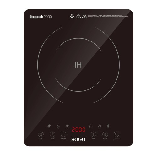 Sogo COC-SS-10246 hobs Negro Encimera 28 cm Con placa de inducción 1 zona(s)