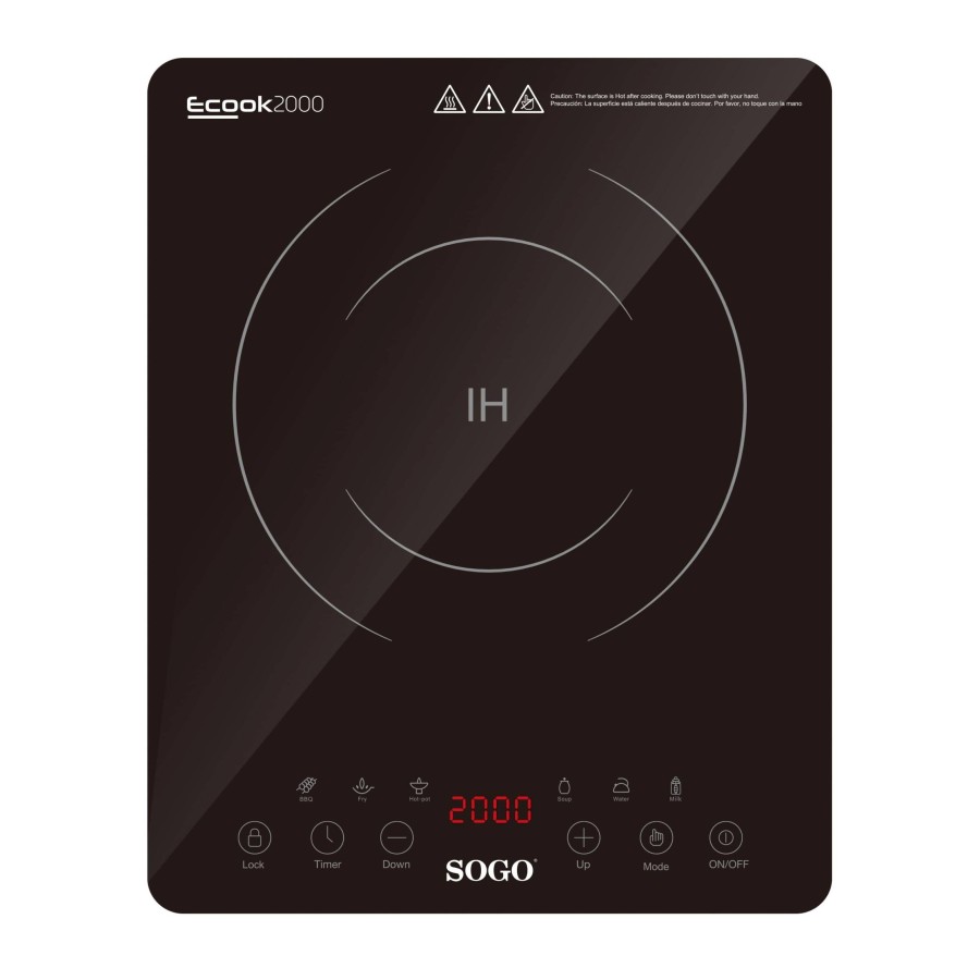 Sogo COC-SS-10246 hobs Negro Encimera 28 cm Con placa de inducción 1 zona(s)
