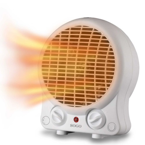 Sogo CAL-SS-18306 calefactor eléctrico Interior Blanco 2000 W Ventilador eléctrico