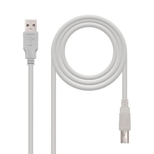 Nanocable CABLE USB 2.0 IMPRESORA, TIPO A M-B M, BEIGE, 3.0 M