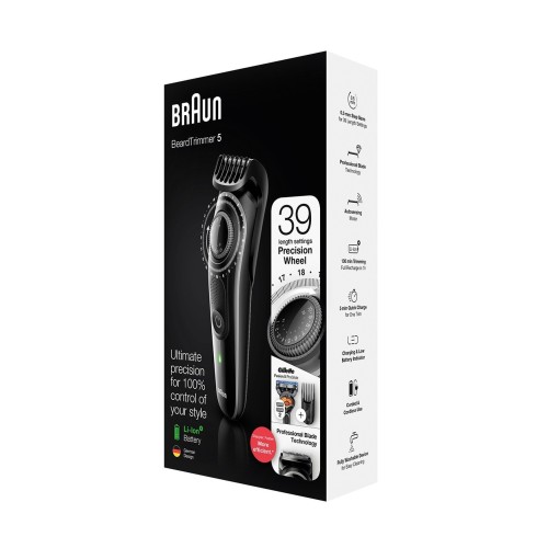 Braun BT5242 depiladora para la barba Batería 39 2 cm Mojado y seco Negro