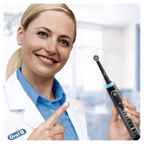 Oral-B CrossAction Clean Maximiser Brush Heads 2 pieza(s) Negro