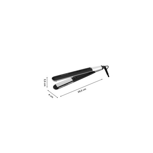 Rowenta Express Shine SF4621 Plancha de pelo Caliente Negro, Plata