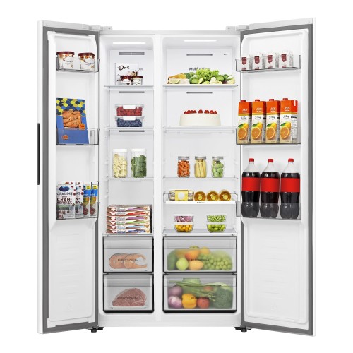 Hisense RS3P538NEWE nevera puerta lado a lado Independiente 527 L Blanco